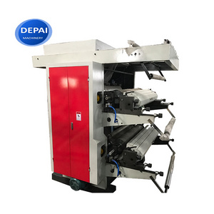 Automatic flexographic printing machine for bag multifunction printing