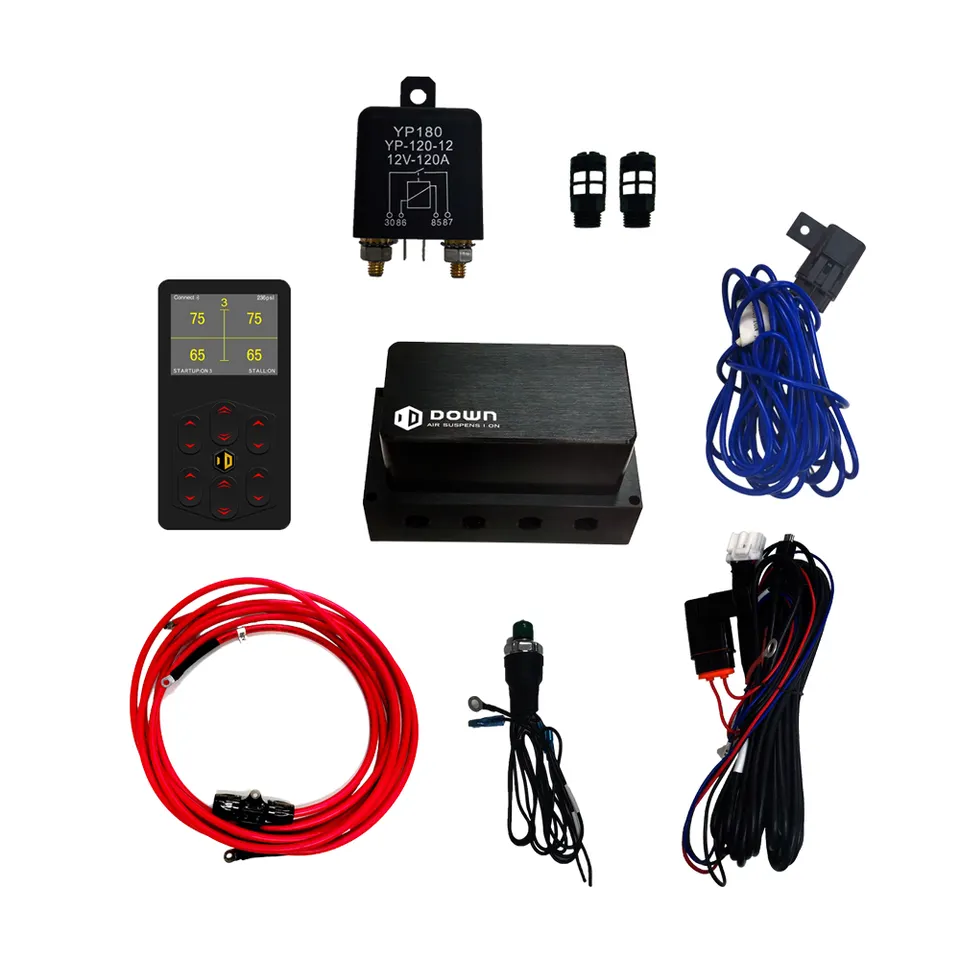 Smart Air Suspension Controller System Solenoid Valve BT Wired Remote Control Intelligent Auto Kit Air Lift High Level Down