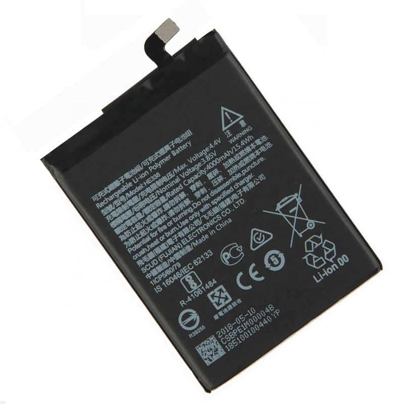 3.85V Genuine Battery HE338 (TA-1029, TA-1007) For Nokia 2 BPE1M00001B Mobile Phone Battery 4000 mAh