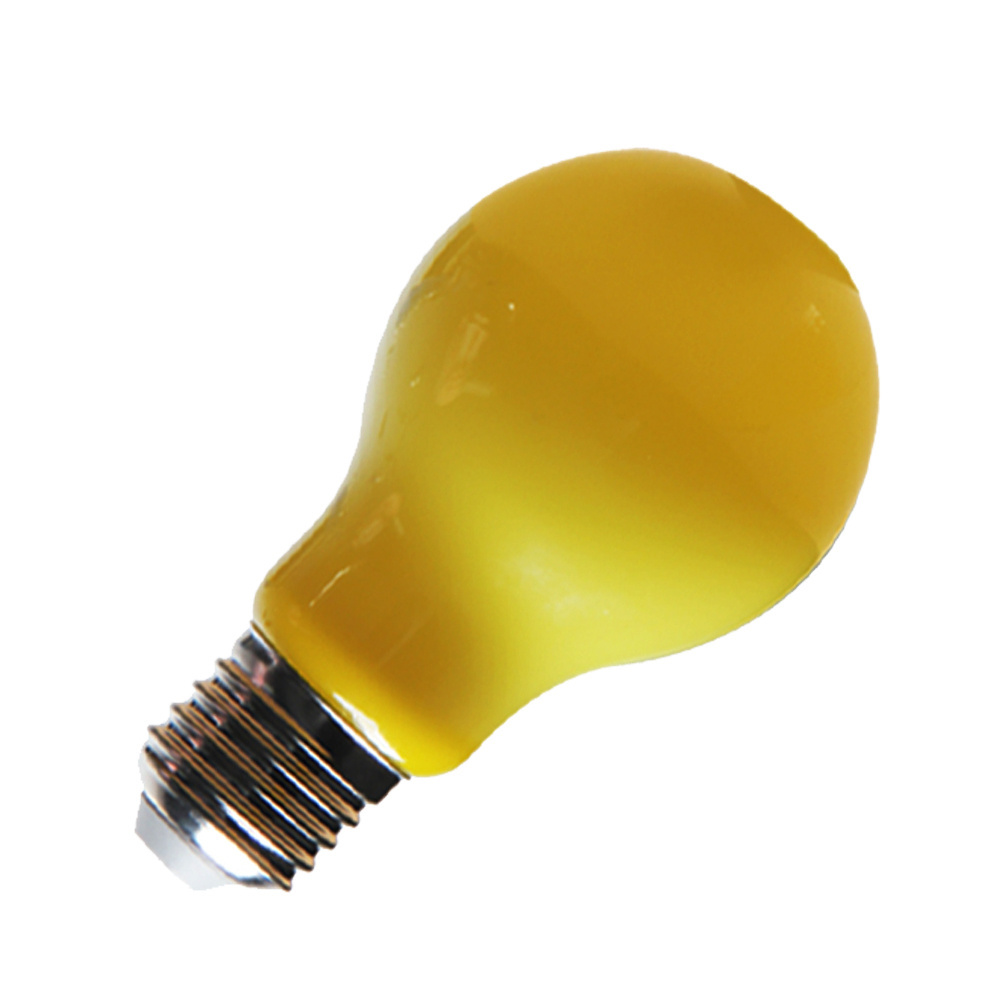 A60 LED yellow bug light 2W 3W 5W 220V E27 anti mosquito bulb