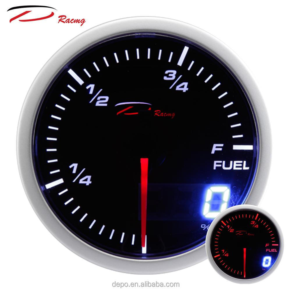 60mm Analog+Digital Display  Fuel Level Gauge For Car Truck