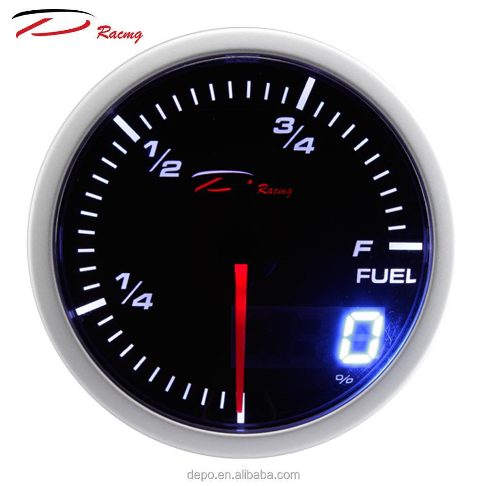 60mm Analog+Digital Display  Fuel Level Gauge For Car Truck