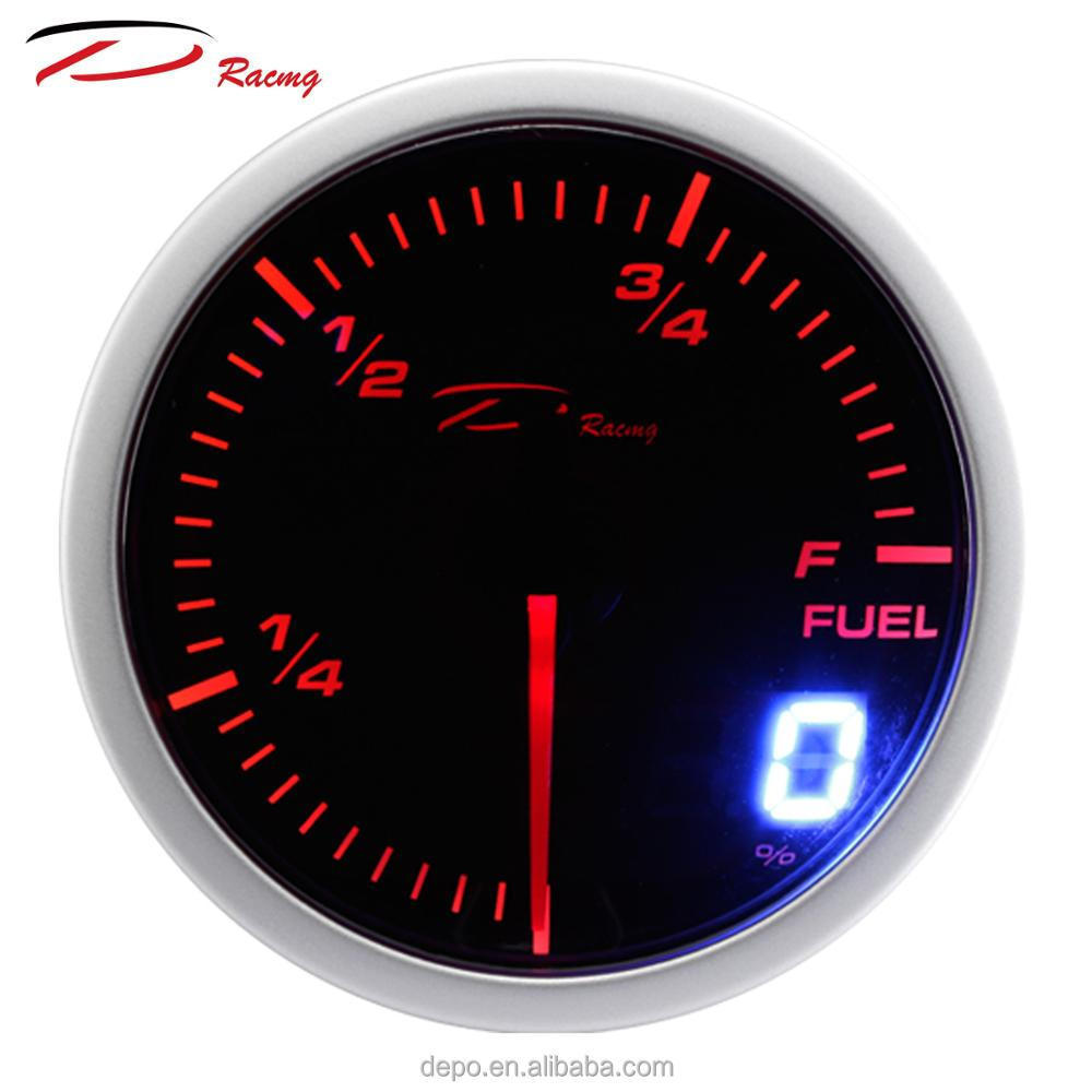 60mm Analog+Digital Display  Fuel Level Gauge For Car Truck