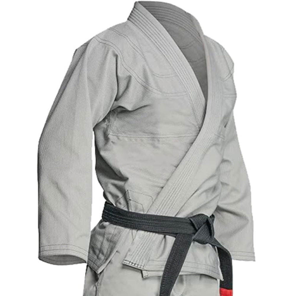 OEM Service Made In Pakistan BJJ Uniform Grey Color Wholesale Price Custom Logo Martial Arts Wear BJJ Uniform For Men