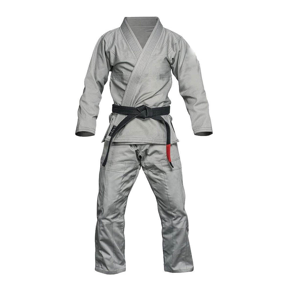 OEM Service Made In Pakistan BJJ Uniform Grey Color Wholesale Price Custom Logo Martial Arts Wear BJJ Uniform For Men