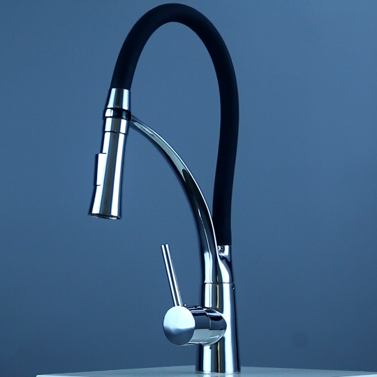 Hot Selling Fashionable Commercial Restaurant Flexible Sink Kitchen Faucet With Spring Pull Down Spray Head