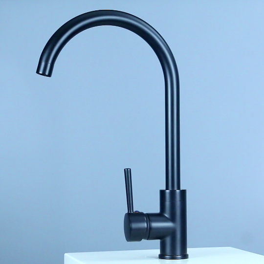 Brass dual handle Matte black 3 way kitchen faucet gourmet faucet