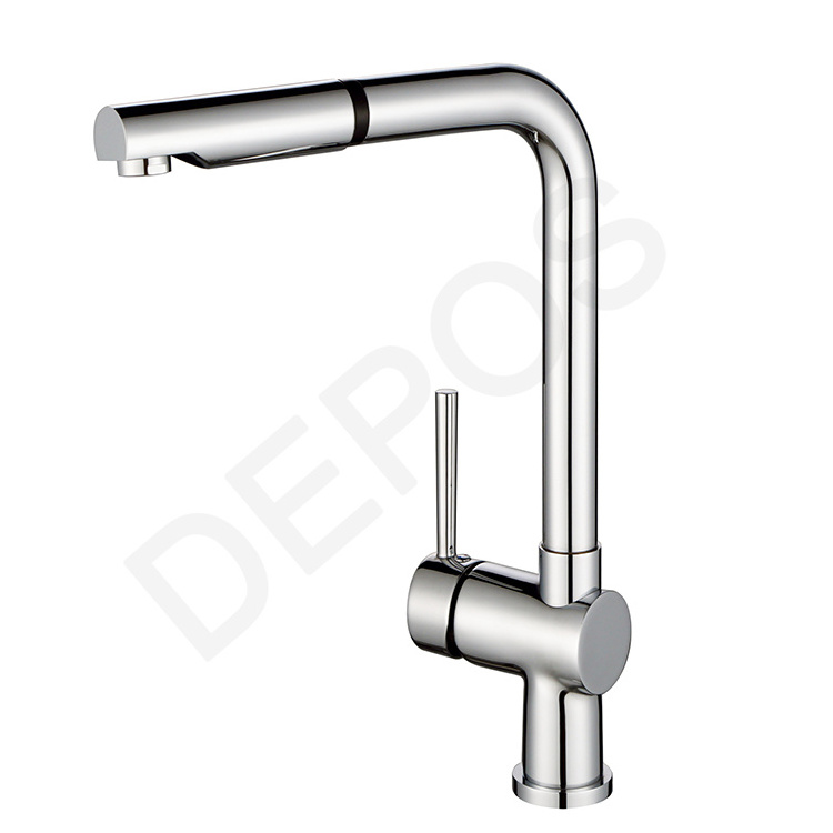 Single lever brass kitchen faucet grifo de cocina pull down faucet