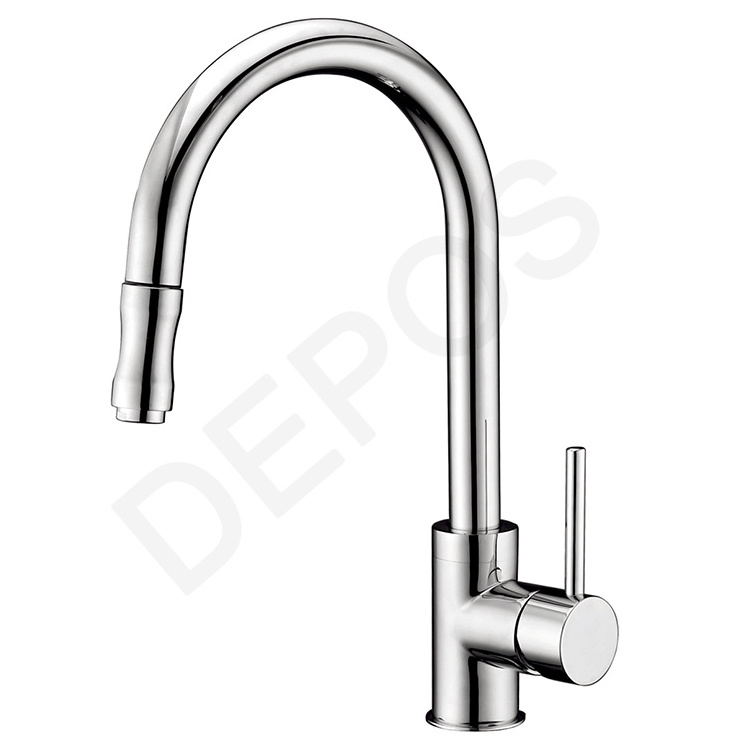 Single lever brass kitchen faucet grifo de cocina pull down faucet