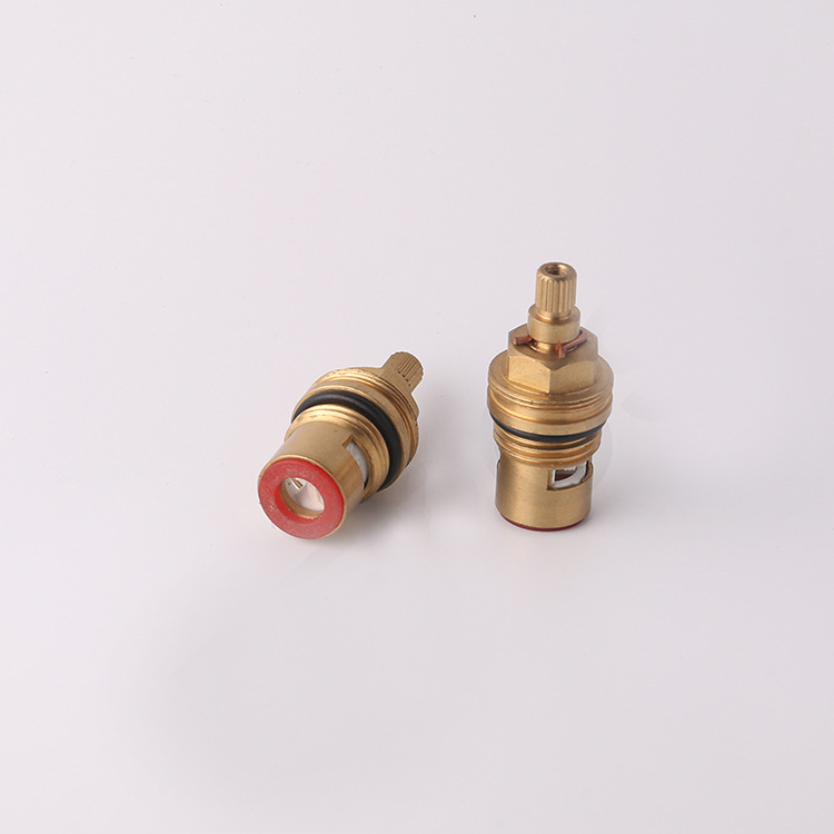 Quick open brass faucet ceramic disc cartridge