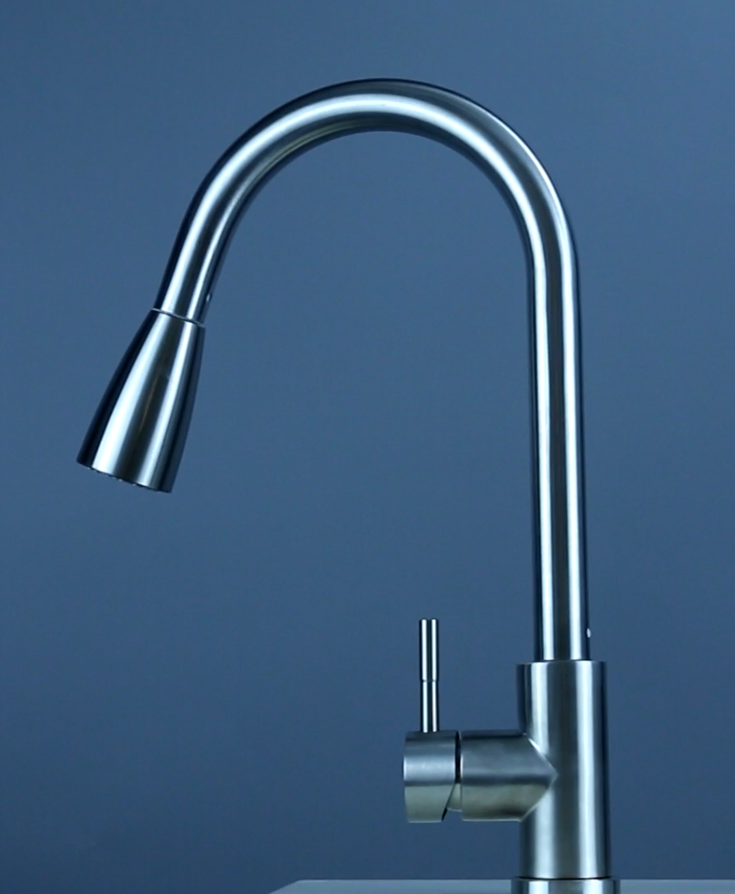 High Quality Single Handle Special Shape Kitchen Faucet with Pull Down Sprayer grifo de cocina