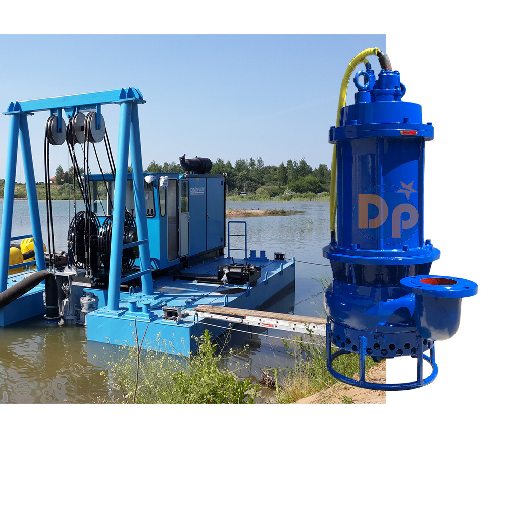 Submersible Pump Sand Mining Dredger for Sludge cleaning vertical dredging slurry pump