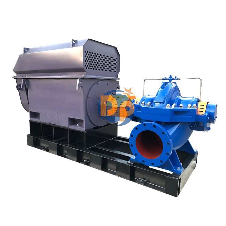 Large Size Double Suction 4 Inch High Flow Rate Centrifugal Water Double Suction Pump Split Case Fire Pumps