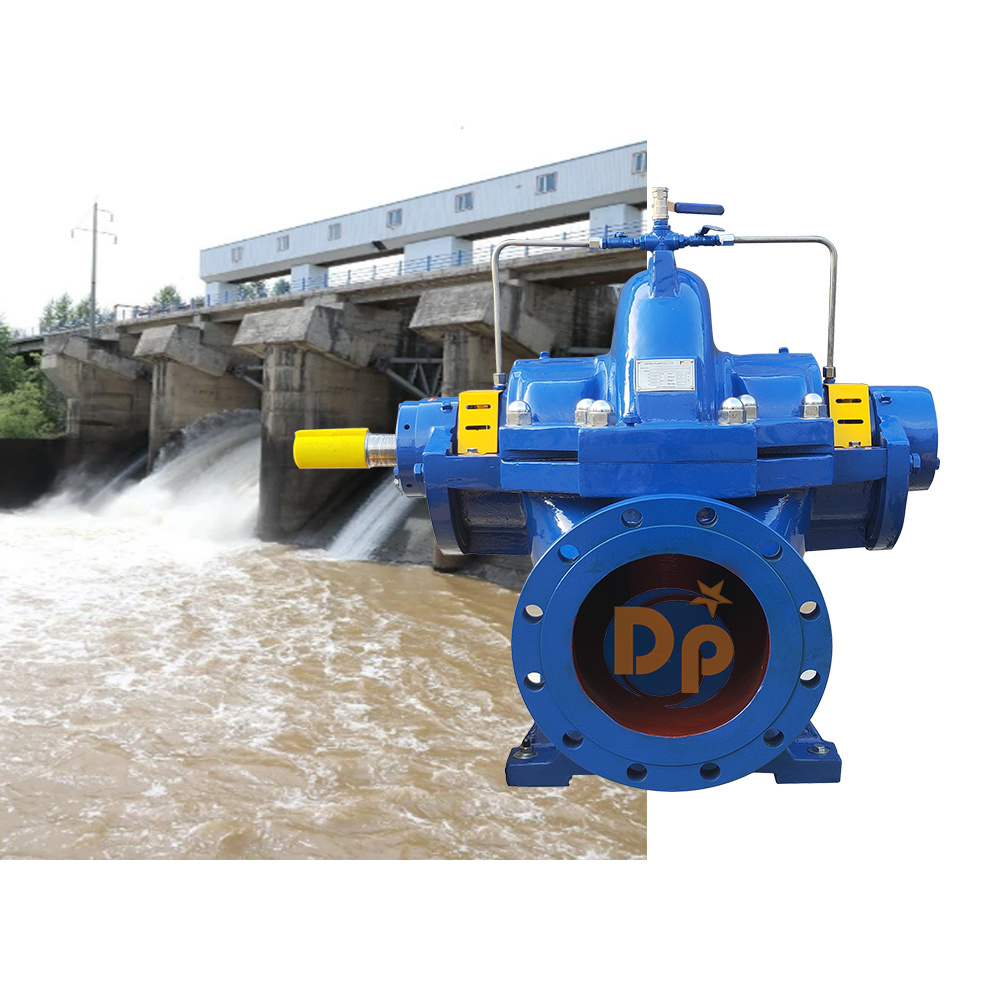 Large Size Double Suction 4 Inch High Flow Rate Centrifugal Water Double Suction Pump Split Case Fire Pumps