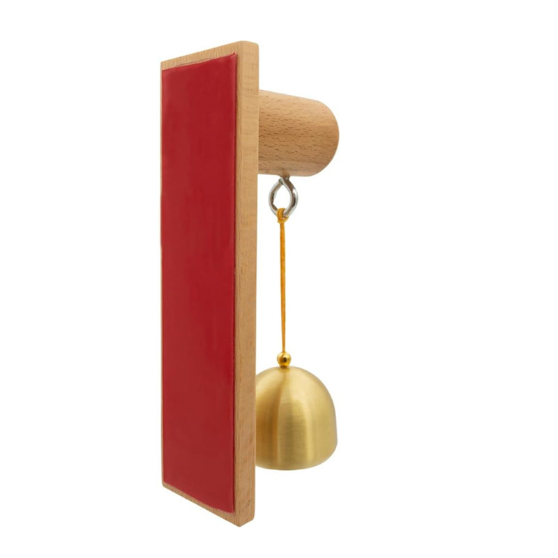 Suction Wind Chime Doorbell Decoration Solid Wood Door Reminder Home Hanging Wind Chimes Door Bell Ornaments for Refrigerator