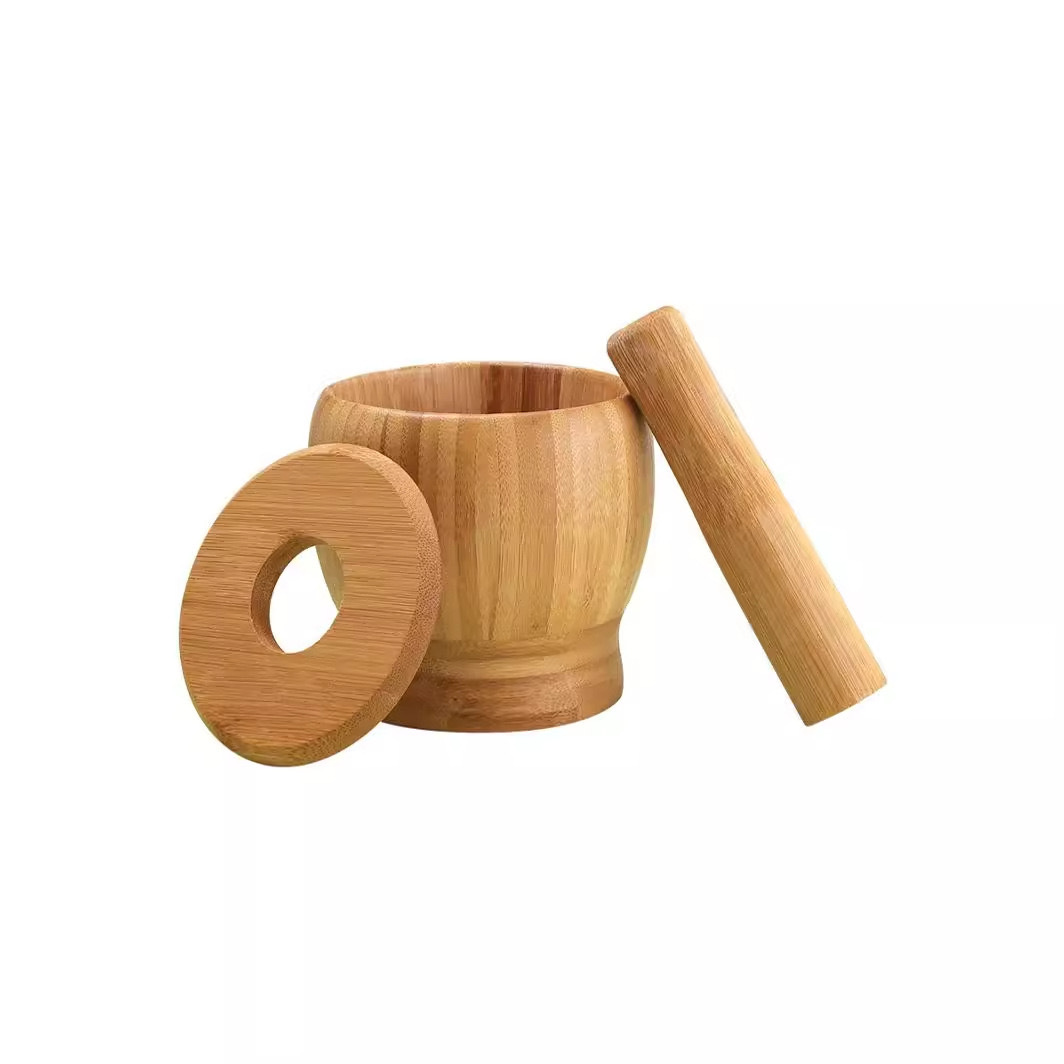 High Quality Wood Manual Food Mills Garlic Masher Wood Hand-Power Nutmeg Mills Manual for Kitchen and Home