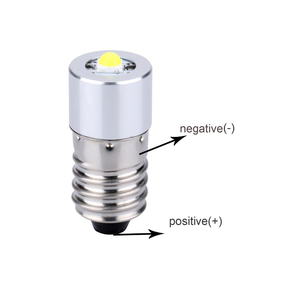 P13.5S E10 3W 3V/4-12V/6-24v LED Lamp Bulb  Replacement Torch Emergency Flashlight Light Bulbs Work 3-6 Cells Maglite