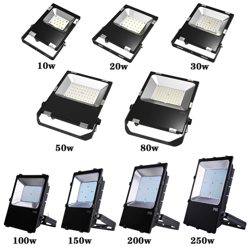 ultra slim 10w-250w led floodlight ip65 outdoor 10w 20w 30w 50w 80w 100w 150w 200w 250w flood light