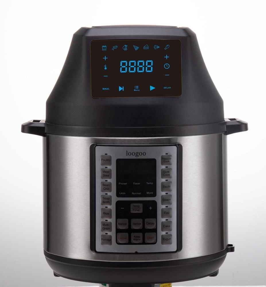 2 IN 1 PRESSURE COOKER AIR FRYER