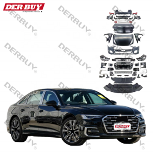 Body kit For Audi a6 c7 facelift to C8 PA 2023+ sport body kit with headlight taillight hood fender