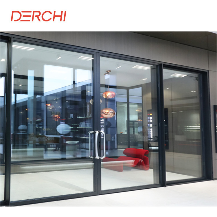 Modern narrow frame design patio balcony lifting and sliding door exterior aluminium glass sliding door