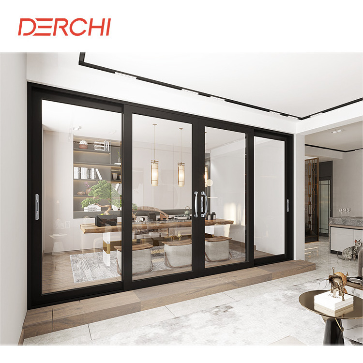 Modern narrow frame design patio balcony lifting and sliding door exterior aluminium glass sliding door