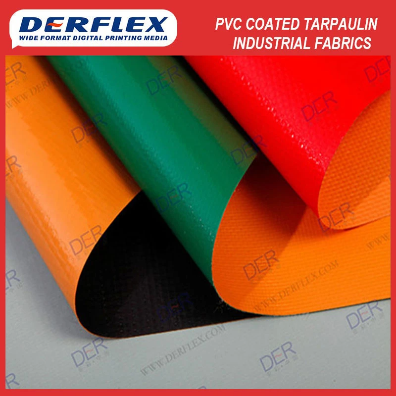 PVC Aging Resistant Awning Tarpaulin Laminated Coated Tarp Printing Custom Waterproof PVC Waterproof Canvas Fabric