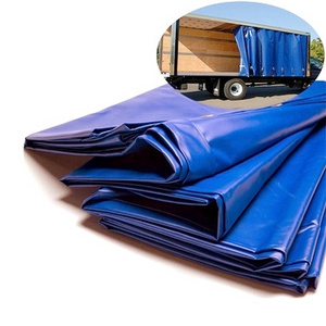 Custom Color Stain Resistant Heavy Duty PVC Waterproof Tarpaulin Flatbed Trailer Tarp Cover