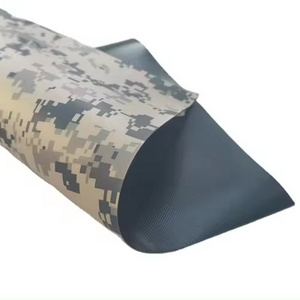 Custom Tarpaulin Stretch Tent Bag PVC Coated Camouflage Vinyl Mesh Tent fabric For Boat And Pontoon Covers