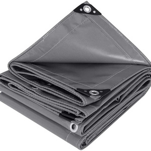 Heavy Duty Canvas Tarp Waterproof Fire Resistance Cotton Pvc Coated Tarpaulin for Outdoor Car Roof Furniture Covering