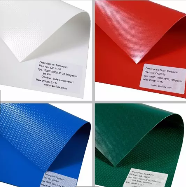 40 OZ PVC High Strength Heavy Duty Tarpaulin Anti-UV High Tensile Strength Vinyl Coated Polyester for Yard Fence