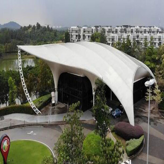 Pvc 100% Polyester Architecture Membrance Structure Stadium Tent Shade Materia For Roof Outdoor Umbrella