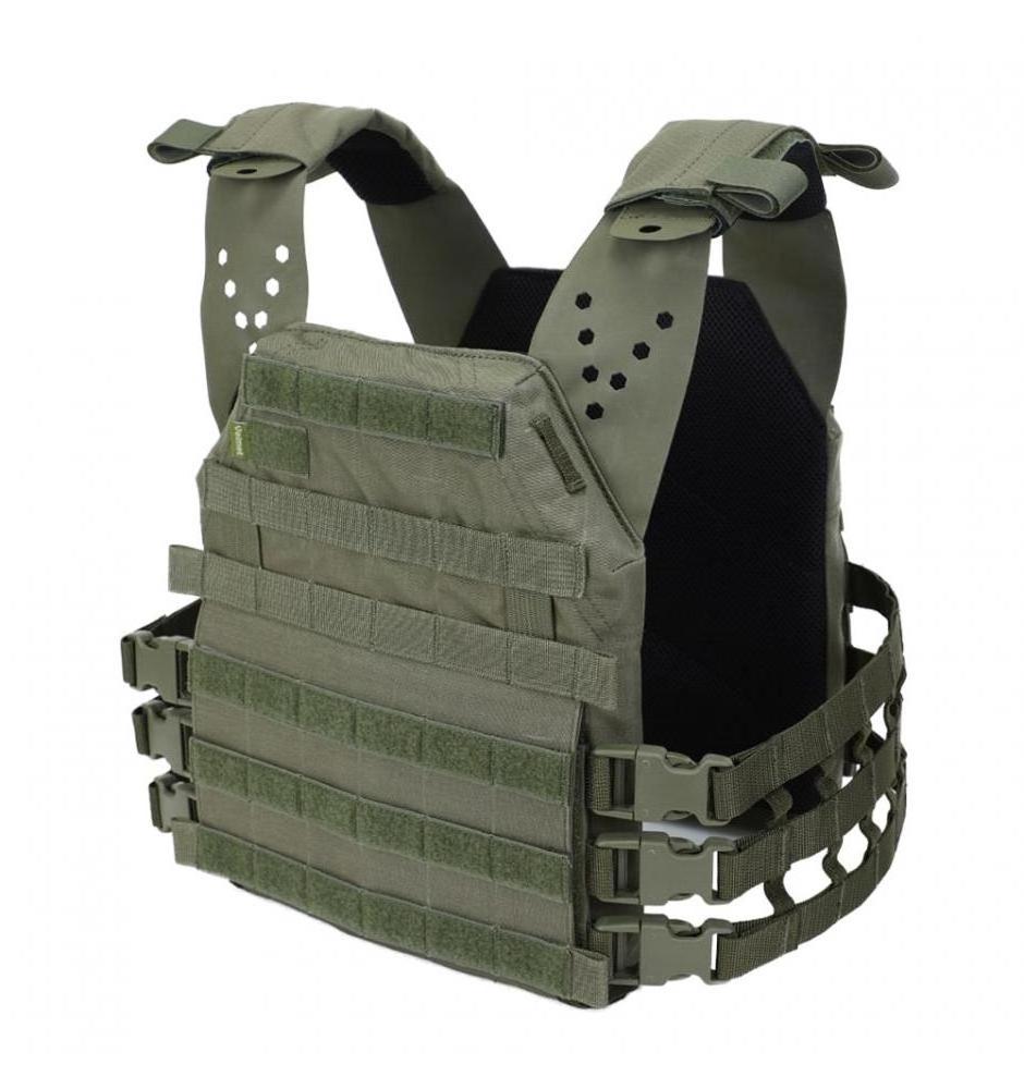 DERFLEX Molle System Oxford Fabric Carrier Vest Tactical Vest With Ceramic Plate Armor Plate