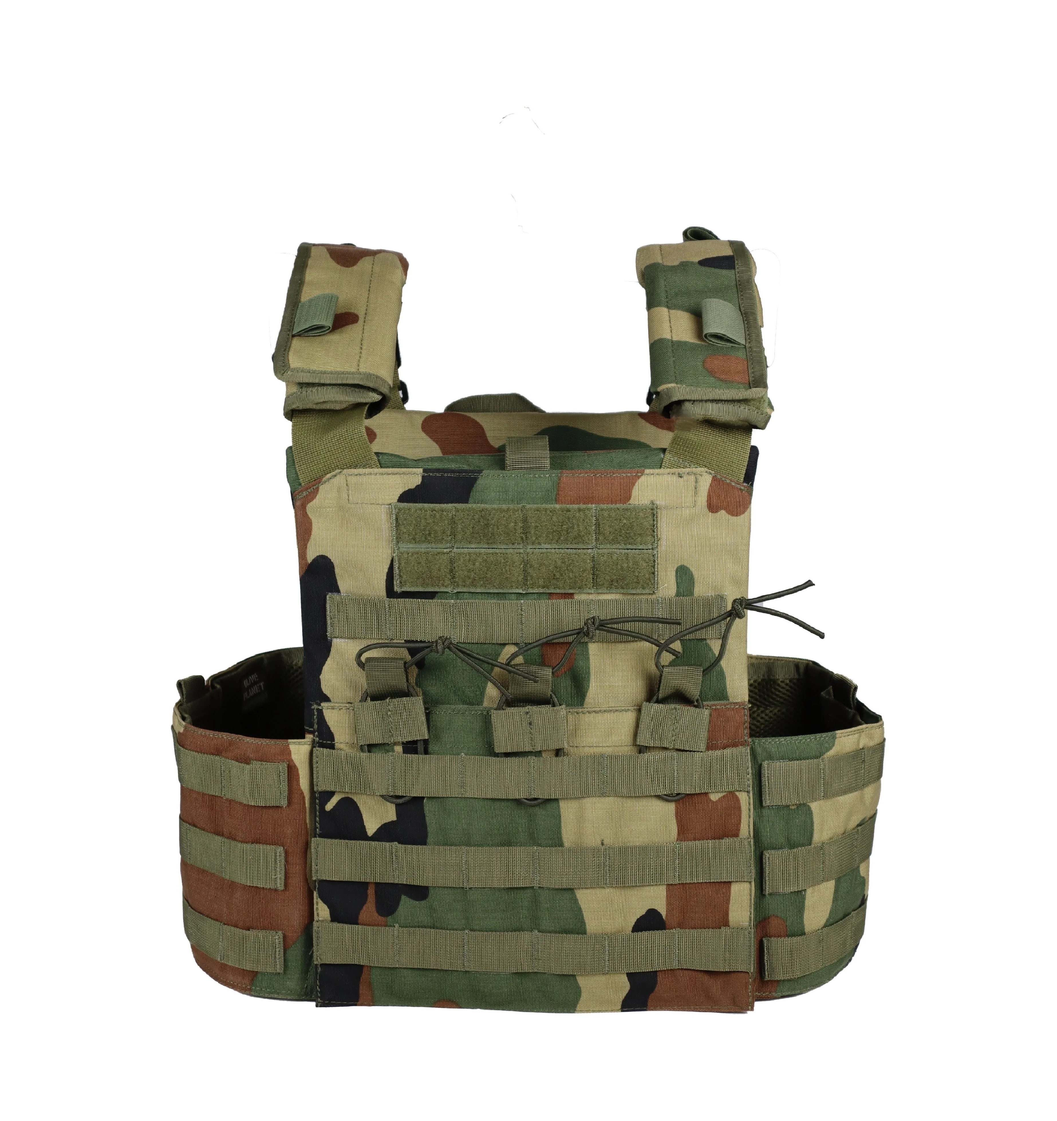 DERFLEX Molle System Oxford Fabric Carrier Vest Tactical Vest With Ceramic Plate Armor Plate