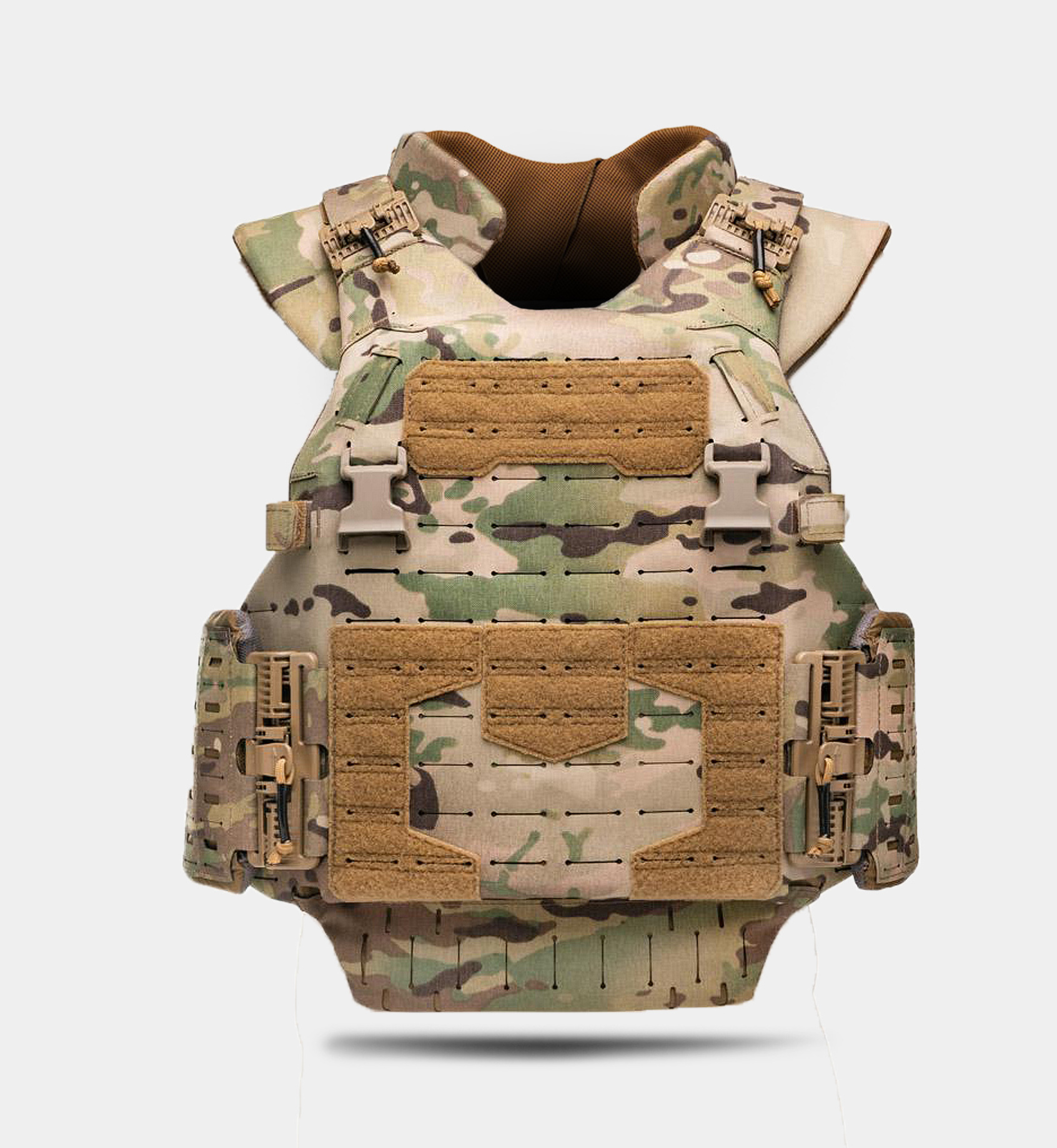 DERFLEX Molle System Oxford Fabric Carrier Vest Tactical Vest With Ceramic Plate Armor Plate