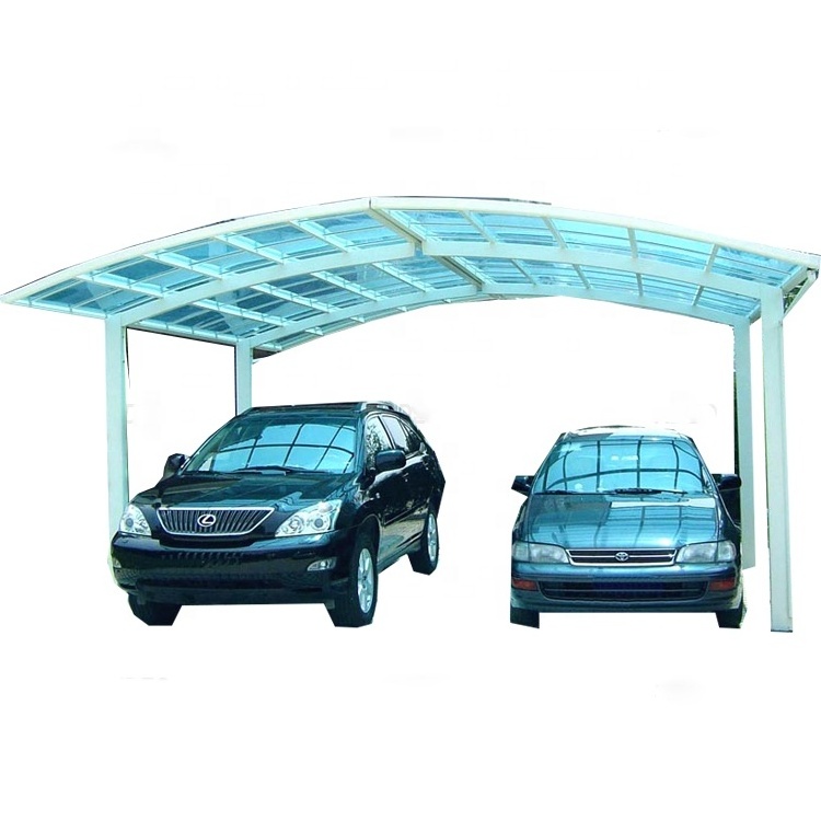 Commercial aluminum car parking sun shades shed systems