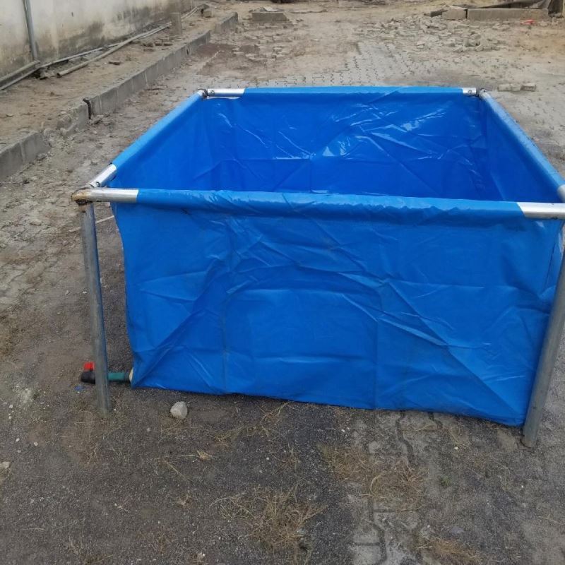 heavy duty fishery canvas rolls for portable fish pond