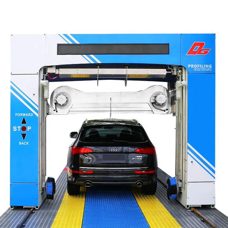 Model DG Touchless Carwash Tunnel Automatic Car Wash with Wheel Brushes Drying Effect +15%