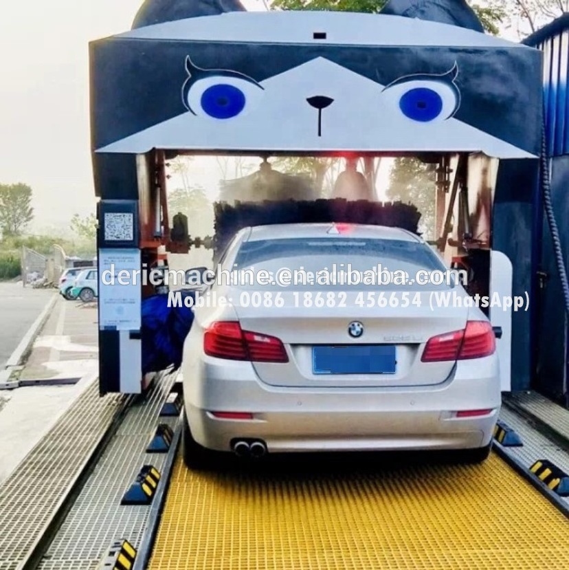 Carwash Machine Automatic Car Wash with 5/7/ 9 brushes Rollover type Brush