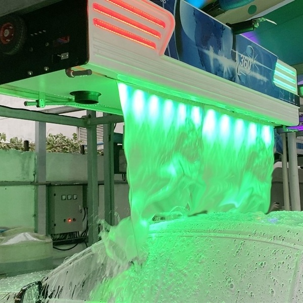 Brushless Automatic Car Wash Machine with 100 bar water spray LED Colorful Shampoo self service