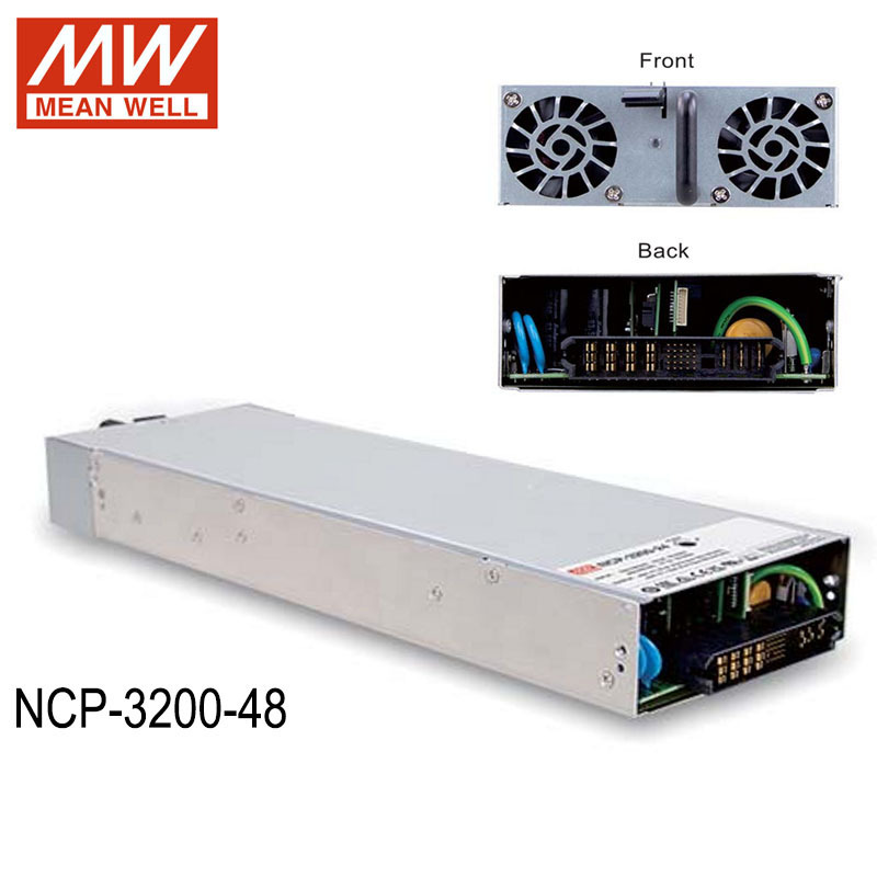 Meanwell ncp-3200-48 67A 3200W 2-in-1 Rack-mounted Switching Power Supply & Battery Charger NCP-3200 48V 24V 380V Mean well