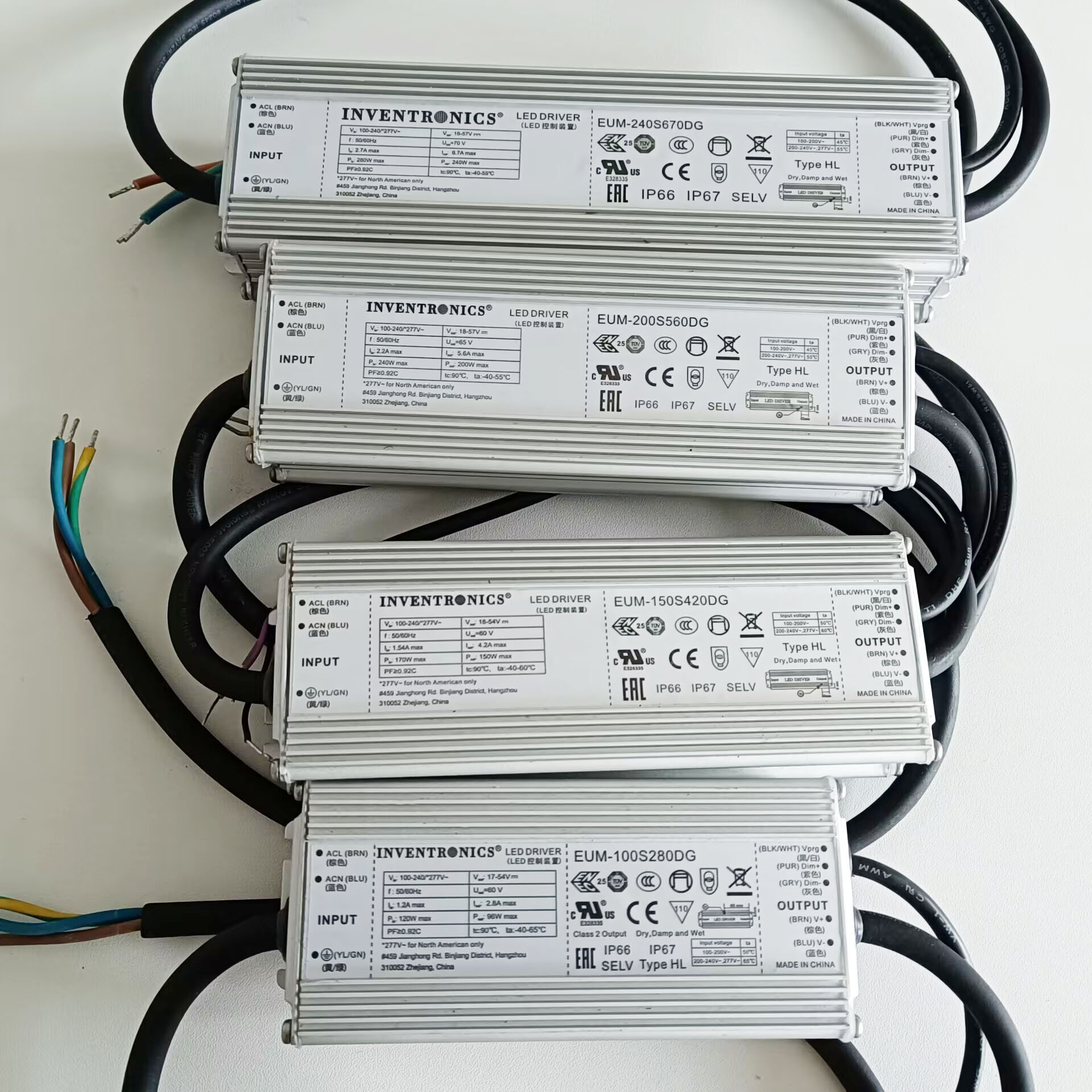 dimmable led driver EUM-200S560DG pwm inventronics led driver 200W 200Watt