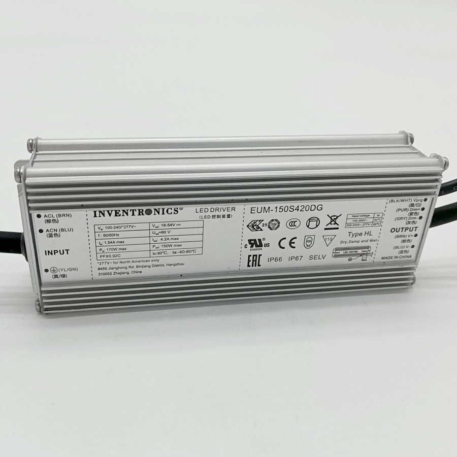 EUM-150S420DG inventronics led driver 150w 24V 36V Waterproof LED Power Supply 150 Watt