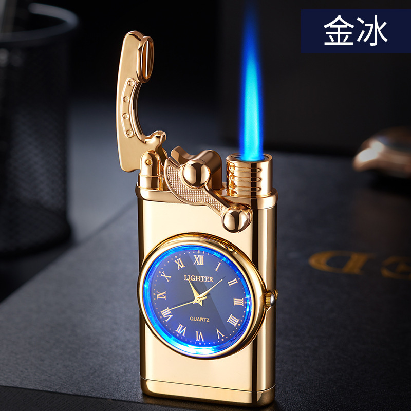 Personality Creative Multi-functional Electronic Watch Cigarette Lighter Integrated One Machine Multi-purpose Men's Gift Lighter