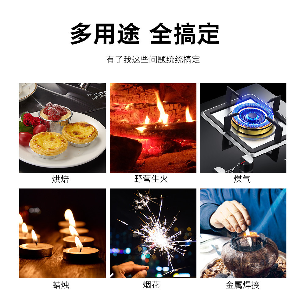 Fashion Multi Color Multifunctional Outdoor Barbecue Flamethrower Windproof Portable Metal Airbrush For Kitchen Baking