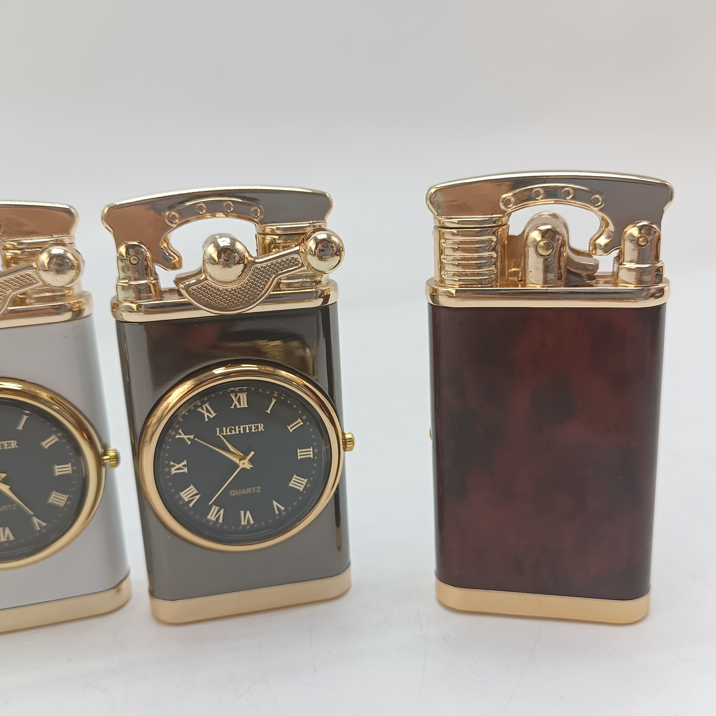 Clock Lighter Logo Electronic Watch Cigarette Antique Lighter