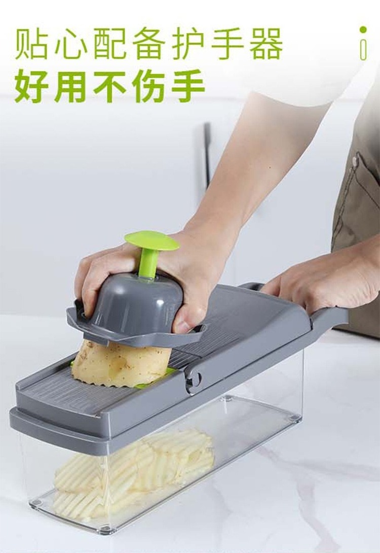 Manual vegetable cutter slicer kitchen slicer home potato salad grater multifunctional vegetable chopper 14 in 1