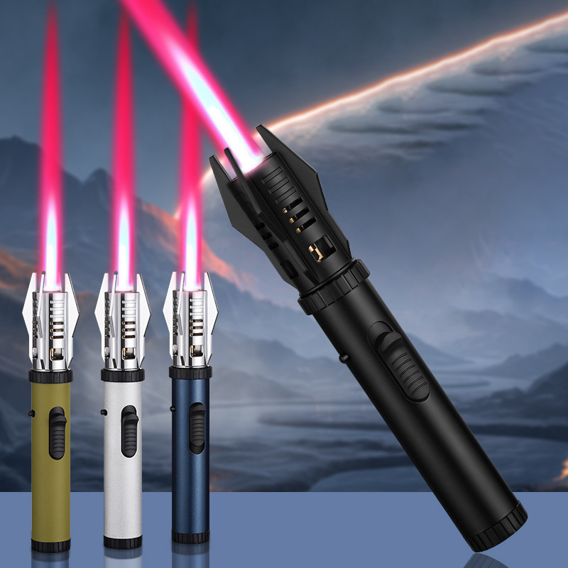 Wholesale lightsaber lighter metal windproof spray torch