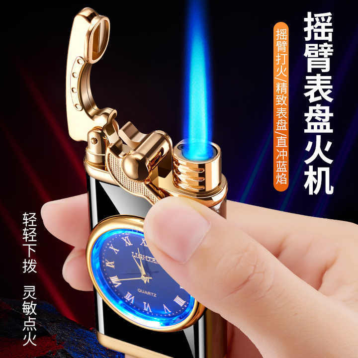 Clock Lighter Logo Electronic Watch Cigarette Lighter Watch With Lighter