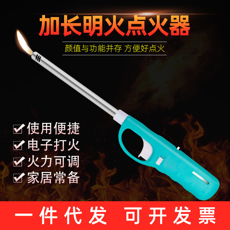 Igniter Electronic Ignition Gas Stove Natural Gas Kitchen Extended Pulse Long Nose Lighter Open Flame Lighters